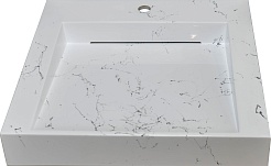 Stella Polare Раковина под стиральную машину Берта 60х50 белый мрамор – фотография-1